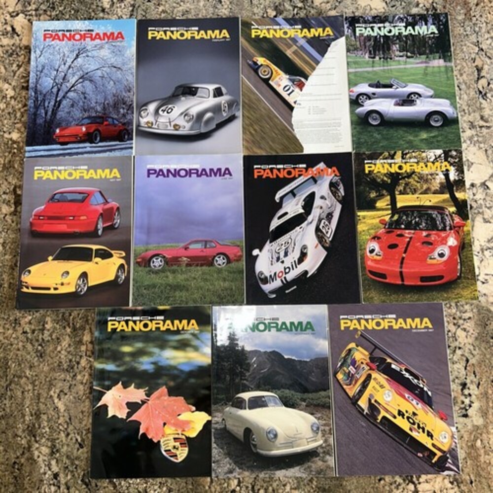 PORSCHE Panorama MAGAZINE 1997 Lot of 11 Out Of 12 FULL YEAR Club of America